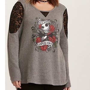 EUC Nightmare Before Christmas Lace Inset Torrid 1